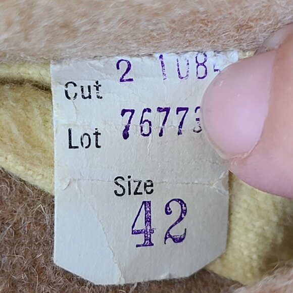 Zero King Vintage Wool 3 Button Overcoat Car Coat Men’s 42 Made In USA - Picture 4 of 4